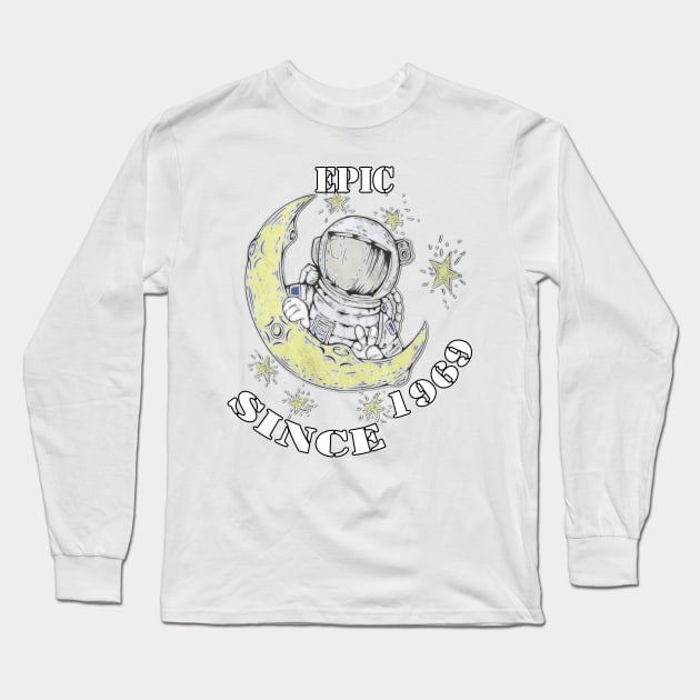 Birthday 50TH 1969 50th Anniversary of First Moon Landing Gifts Long Sleeve T-Shirt by tamdevo1